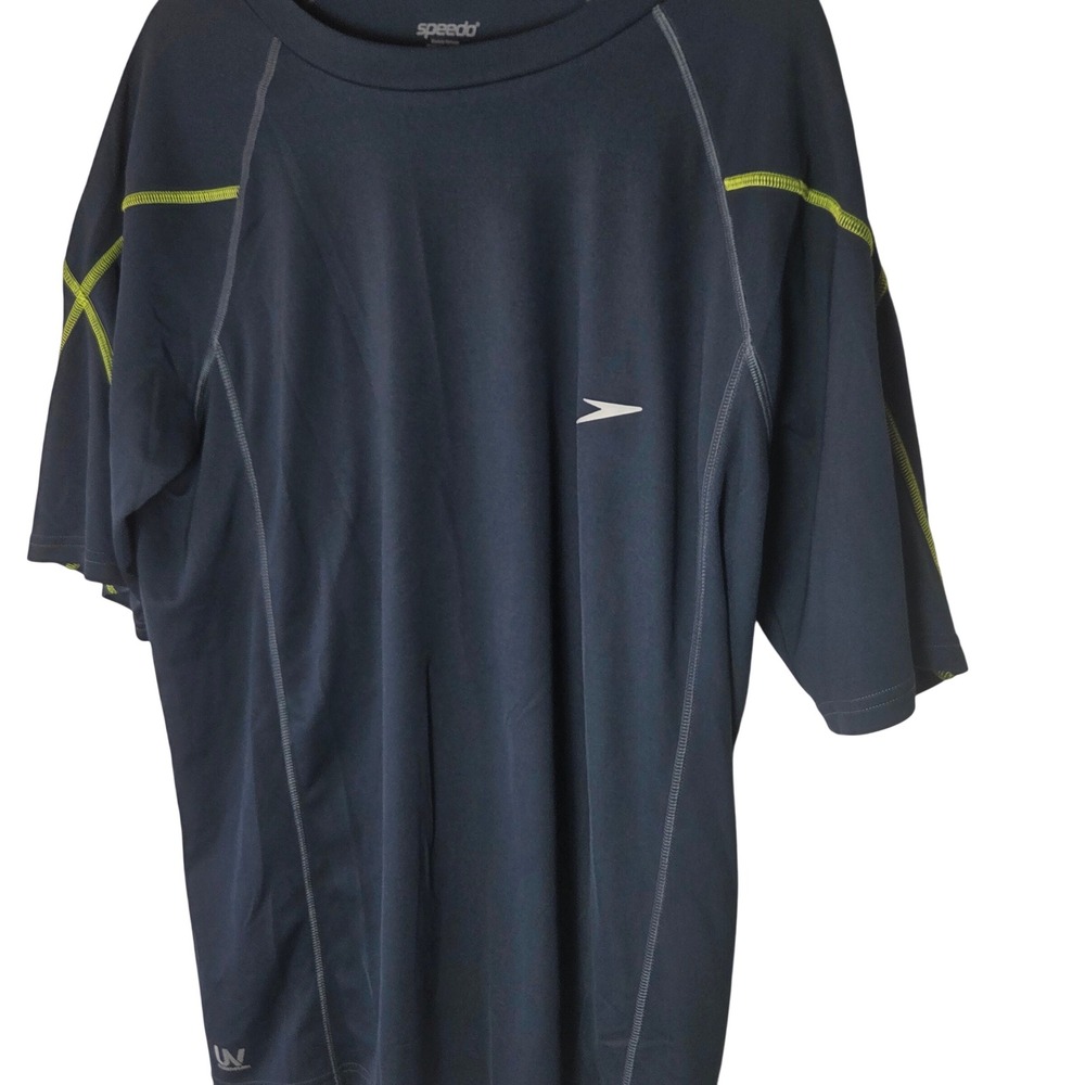 Speedo Athletic‎ Shirt Performance Running Training Raglan Short Sleeve XL